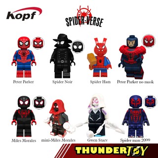 minifigures các nhân vật trong phim spider man in spider verse