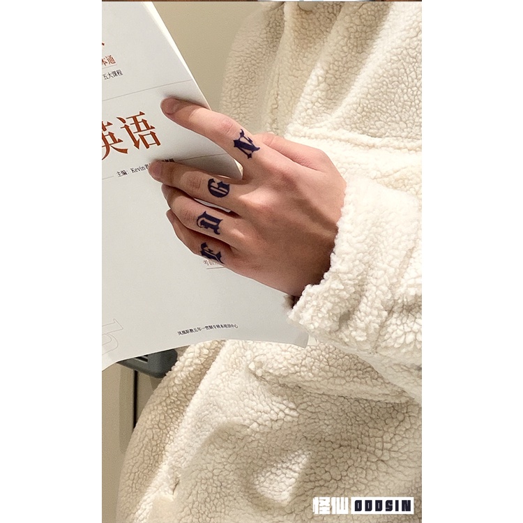 【SIYA Magic Tattoo】Hình Xăm 15 Ngày Chữ Cái Và Dòng Chống Nước 15CM*11CM