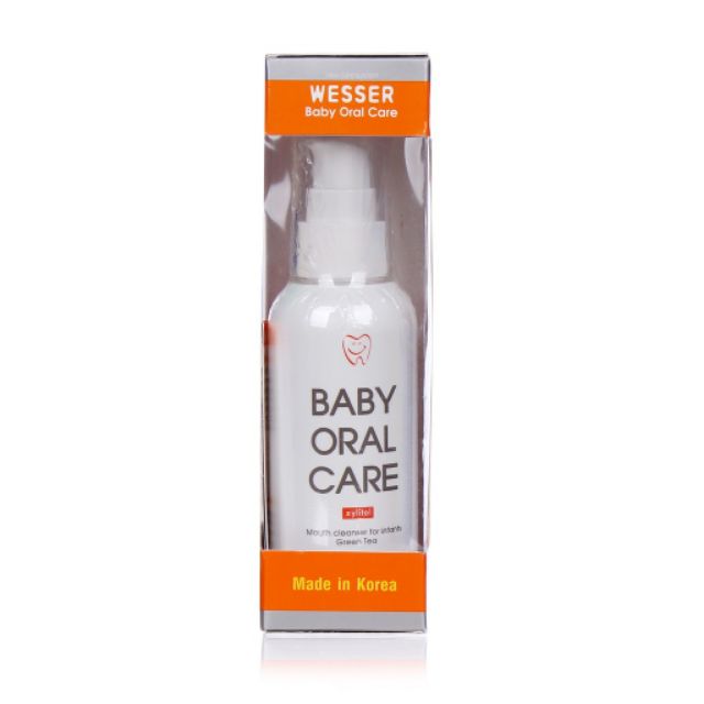 Kem đánh răng, rơ lưỡi nuốt an toàn Wesser Baby oral care.