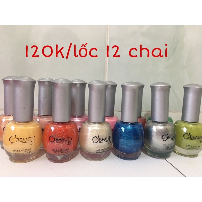 SET SƠN MÓNG TAY 12 CHAI ĐỦ MÀU TÔNG ĐẸP GIÁ 120K - 16ML/CHAI