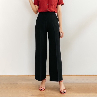 Quần Culottes dáng dài cạp khóa chìm