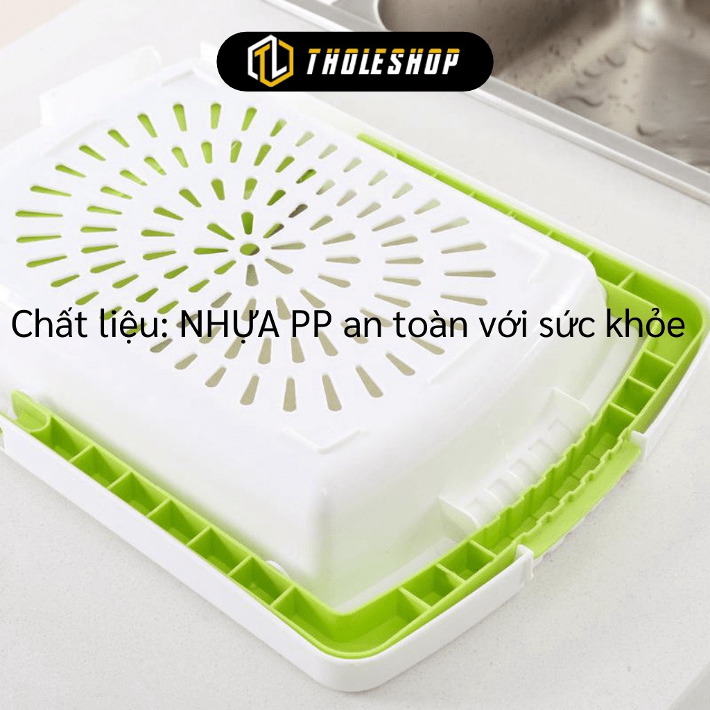 [SGD] Thớt Đa Năng Gấp Gọn - Bộ Thớt Rổ Kèm Chậu 3in1 Gác Bồn Rửa Chén Tiện Dụng 8387