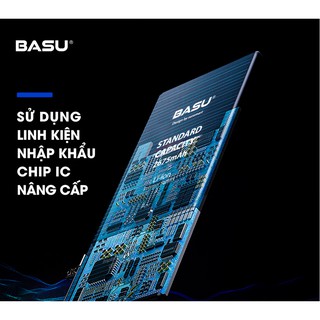 Pin BASU iPhone 5/ 6P/ 8  Chính Hãng tiêu chuẩn xuất khẩu EU - Bảo hành 12 tháng
