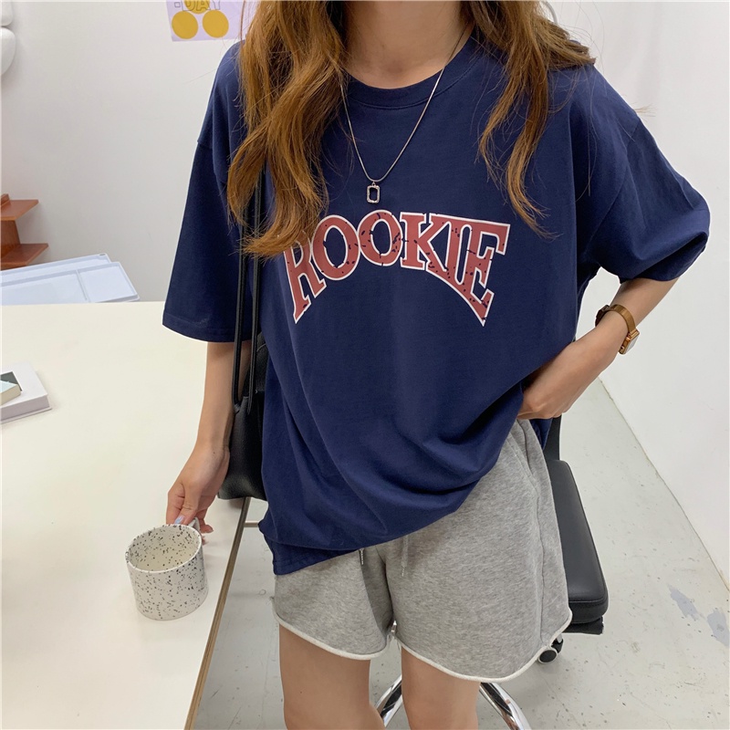 Áo Thun Nữ Ngắn Tay Cổ Tròn Thời Trang Hàn