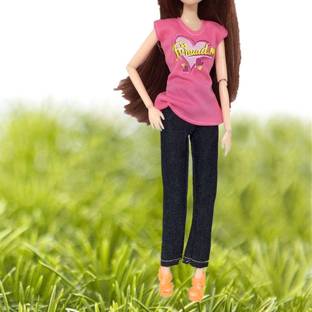 1 Bộ Áo Khoác Và Quần Màu Cầu Vồng Thời Trang Dành Cho Búp Bê