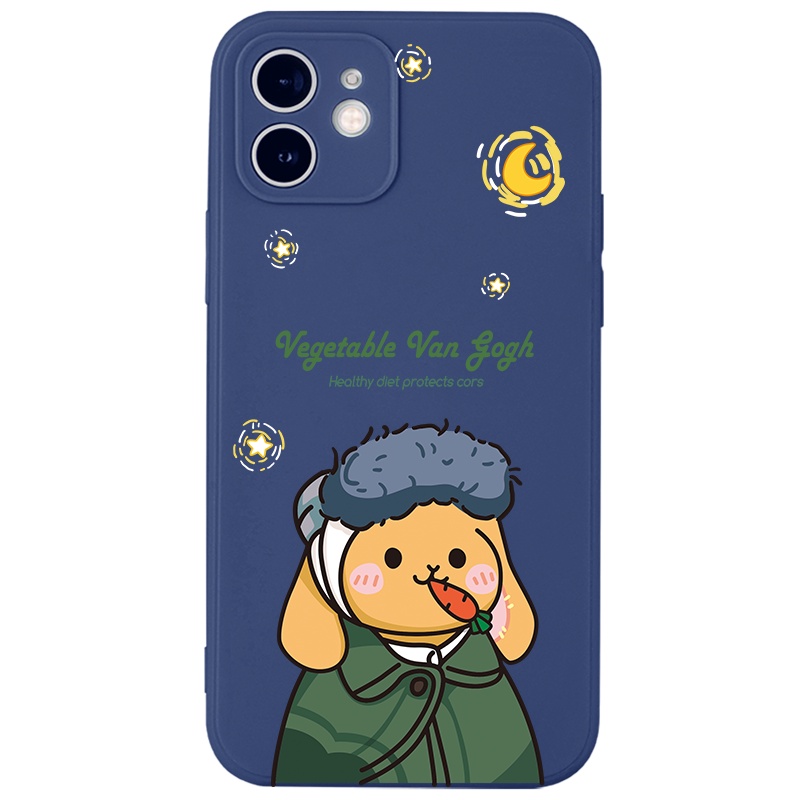 Ốp lưng JURSUE hoạt hình cặp đôi dễ thương đẹp cho iPhone 13 12 11 Pro Max SE 2020 X XR XS ip 8 7 6 6S Plus kute Y325