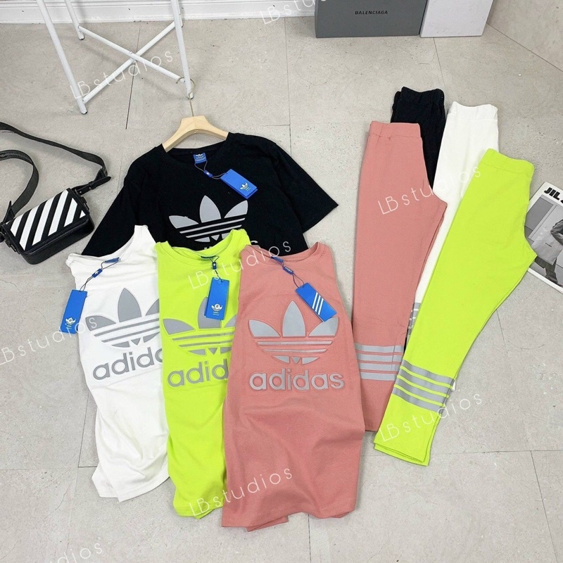 Bộ adidas phản qusng quần dài