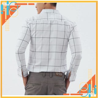 Áo sơ mi nam kẻ vuông thời thượng lịch lãm áo sơ mi nam caro bền đẹp