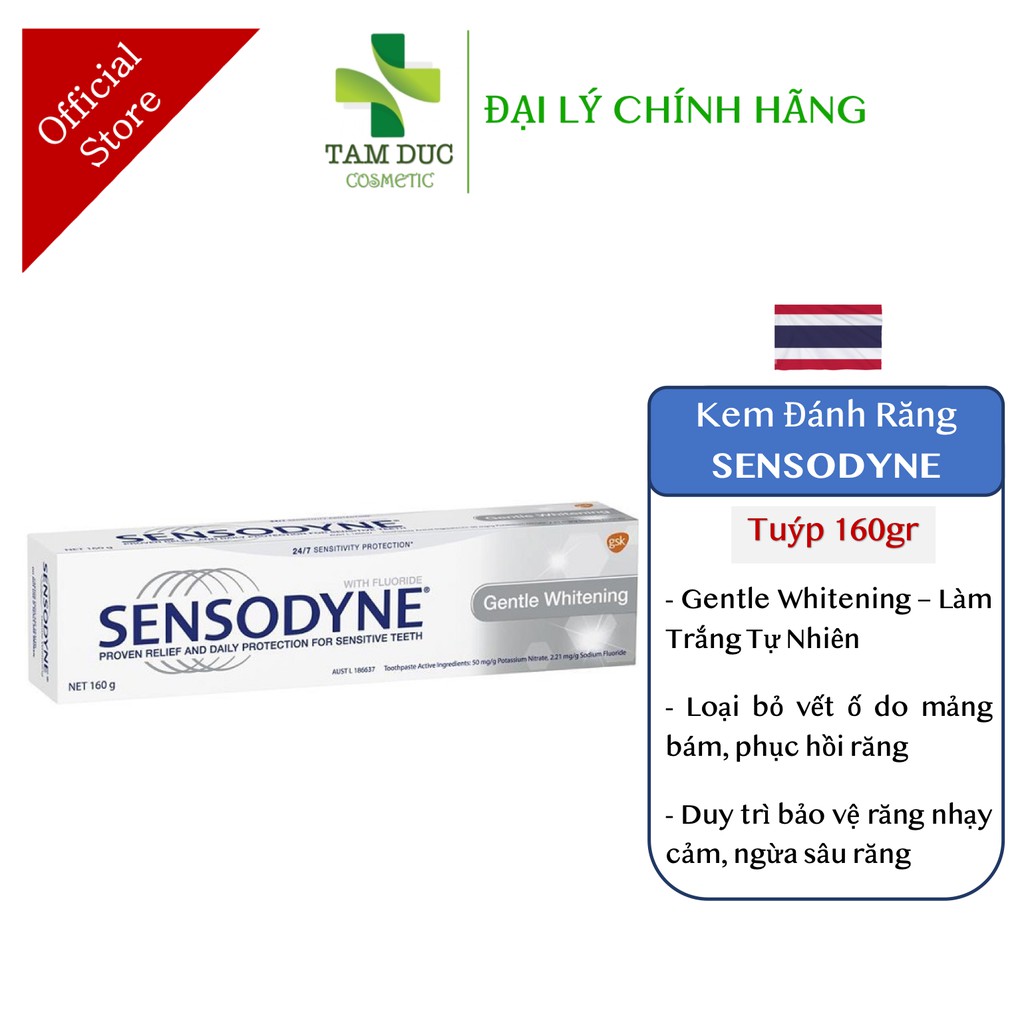 ✅(CHÍNH HÃNG) Kem Đánh Răng SENSODYNE Giảm Ê Buốt Ngừa Sâu Răng Làm Trắng Răng Bảo Vệ Răng Nhạy Cảm