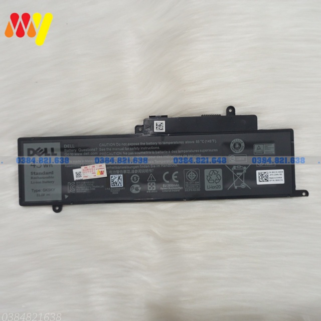 Pin laptop Dell Inspiron 11 3147 3148 3152 3490 13 7347 7348 7352 P20T 0WF28 GK5KY 43Wh ZIN New 100%. Bảo hành toàn quốc