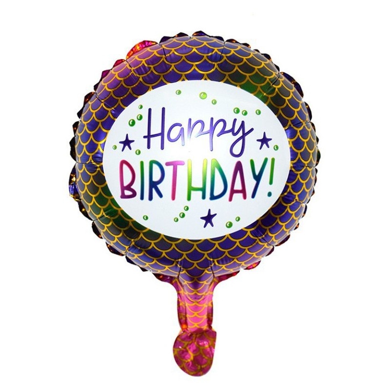 Bong bóng latex 10 inch in chữ happy birthday trang trí tiệc cưới/ sinh nhật