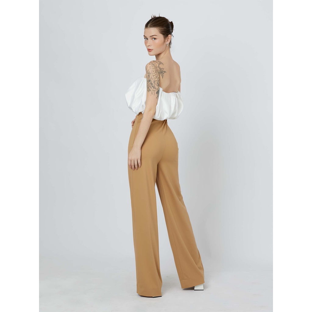 Quần Dài Nữ Straight High Waist , Chất Vải Thun Lạnh Thoải Mái , WQD000032,SOMHOW