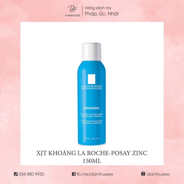 Xịt khoáng zinc kiểm soát lượng dầu Roche-Posay