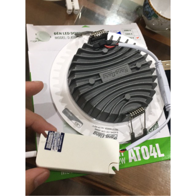 [Siêu Rẻ] - Đèn Led âm trần downlight Rạng Đông 12w Ánh Sáng Trắng - AT04L 110/12W