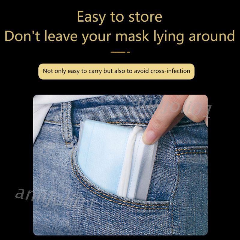 (Hàng Mới Về) Set 10 Kẹp Che Miệng Dùng Một Lần Tiện Dụng