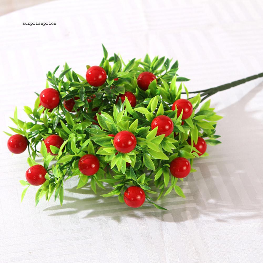 Cành cây hoa có quả nhân tạo trang trí đa năng