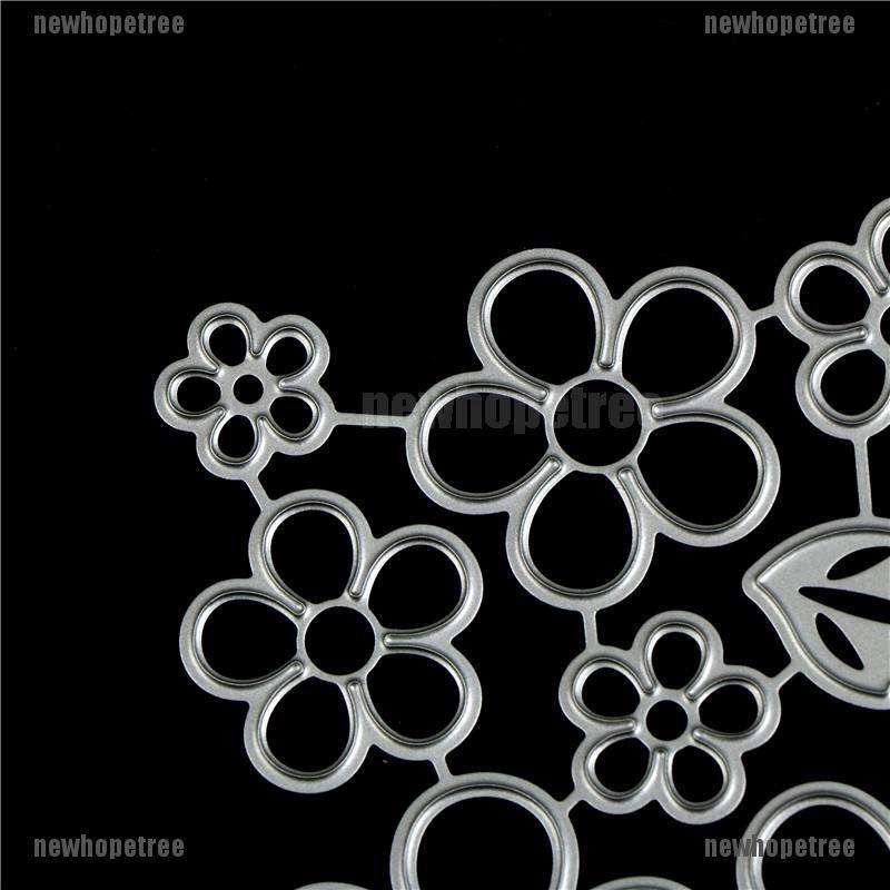 Bộ 11 Khuôn Cắt Giấy Kim Loại Hình Hoa Lá