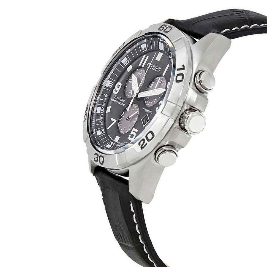 Đồng Hồ Nam Citizen Đa Chức Năng Dây Da BL5551-14H - Mặt Xám