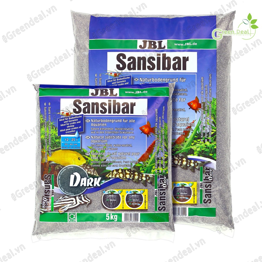 JBL - Sansibar Dark (Bao 5 kg) | Cát đen trang trí hồ cá thuỷ sinh