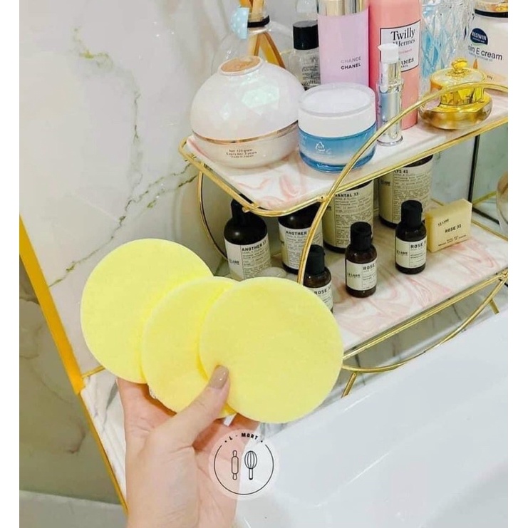 Bông nở rửa mặt . Túi 12cái