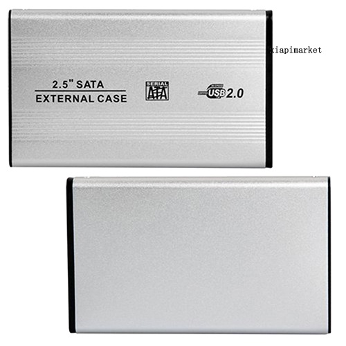 MAT_Portable USB 2.0 SATA Case 2.5 Inch Mobile External Hard Disk Drive HDD Enclosure