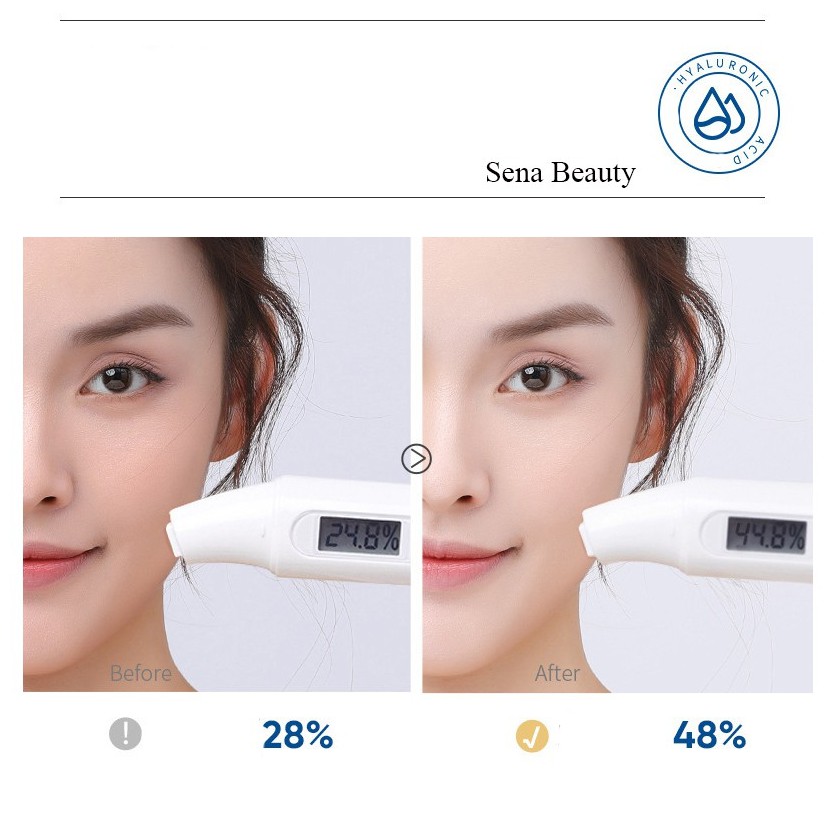 Full hộp 5 miếng mặt nạ dưỡng ẩm cấp nước dịu da Hyaluronic Acid 4X Seomou Sena Beauty | BigBuy360 - bigbuy360.vn