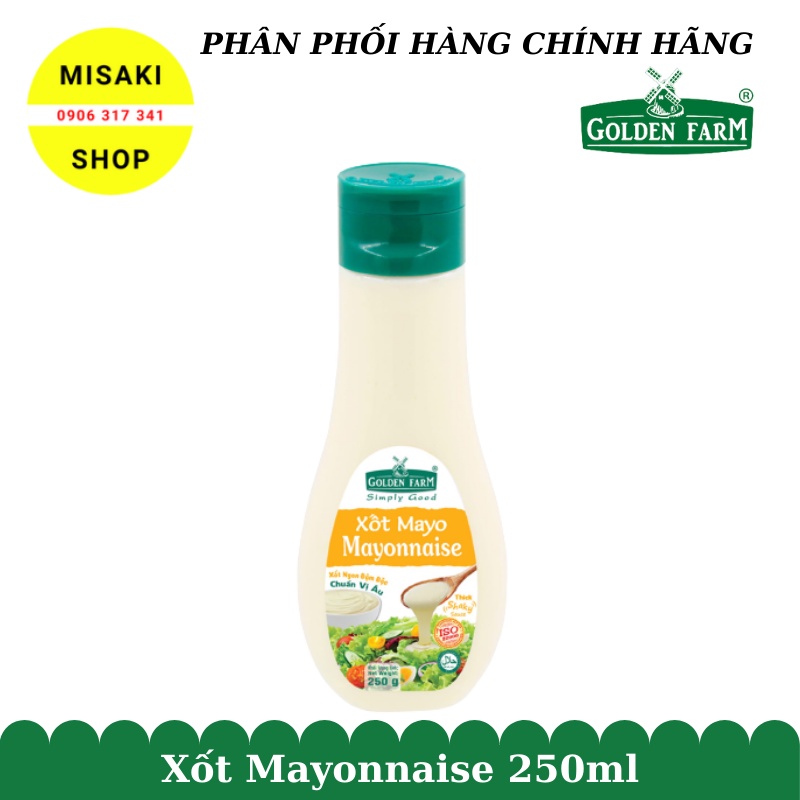 Combo 02 Chai Xốt Mayonnaise 250ml | Golden Farm Chính Hãng | MISAKI SHOP