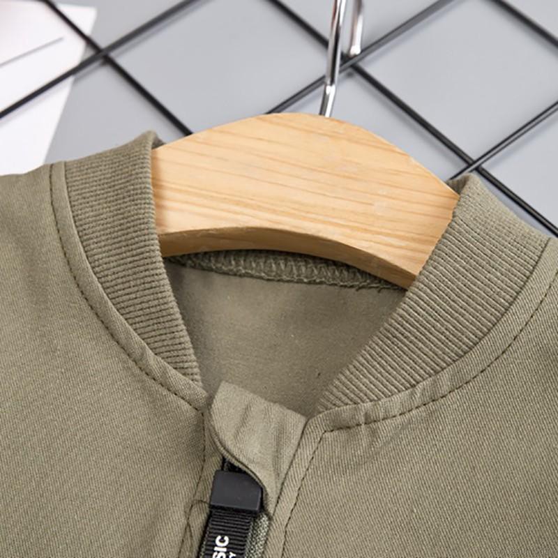 Áo khoác in họa tiết hoạt hình phối khóa kéo thời trang cho bé trai