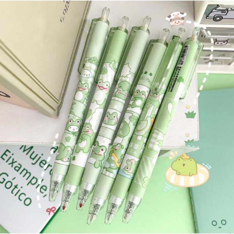 Bút viết mực đen in hoạ tiết nhiều màu (đồ dùng học tập)