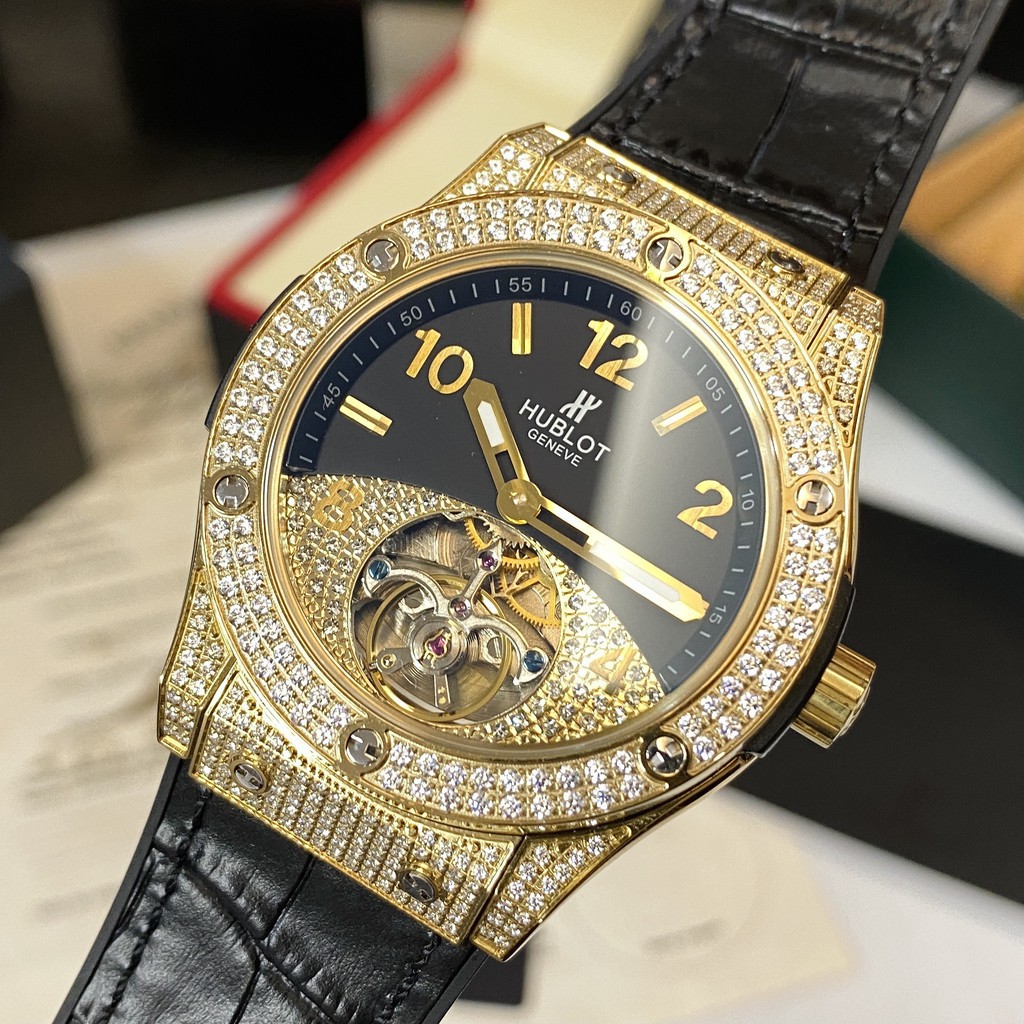 nam nước [Máy cơ] Đồng hồ nam Hublot bản siêu cấp - Chống xước nước Bảo hành 24 tháng DH9001