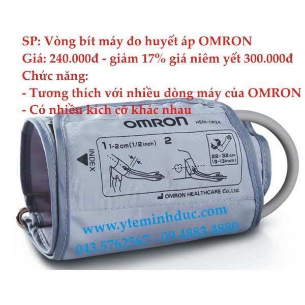 Vòng Quấn - Vòng Bít Dùng Cho Máy Đo Huyết Áp Bắp Tay OMRON