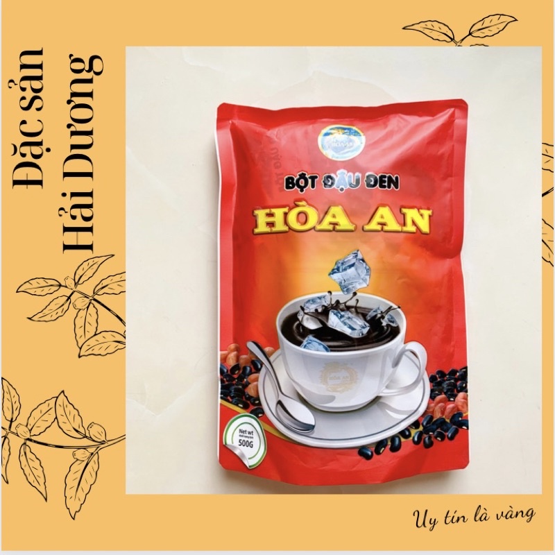Bột đậu đen uống liền Hoà An 500g-Thơm ngon mát bổ