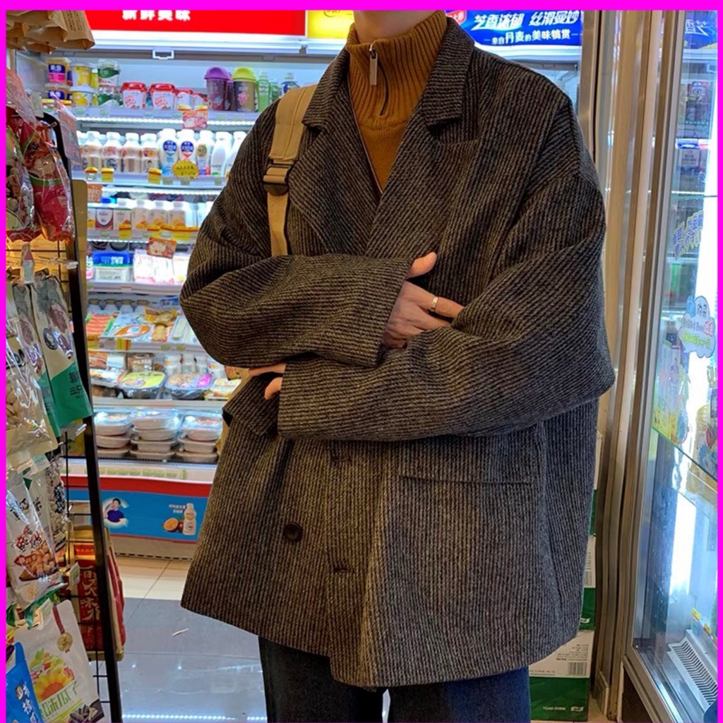 Áo Blazer nam Form rộng phong cách độc đáo , nhẹ nhàng 2021