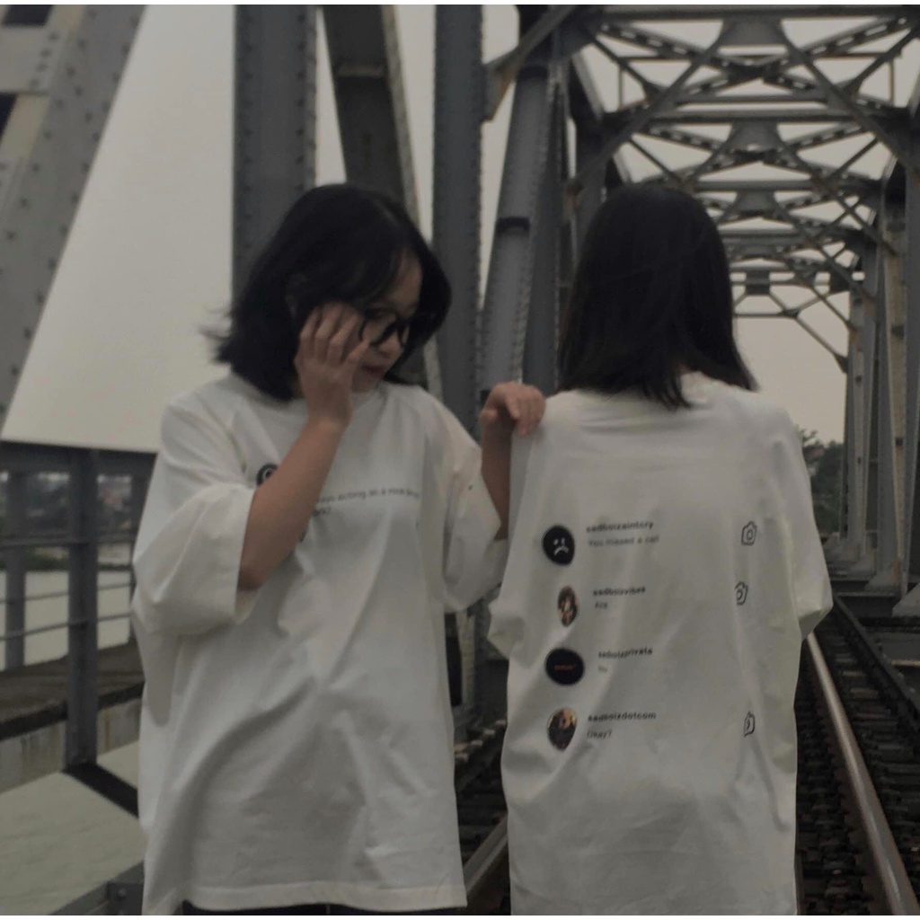 [RẺ VÔ ĐỊCH] Áo thun tay lỡ unisex sad boiz sadtagram tee logo siêu hot