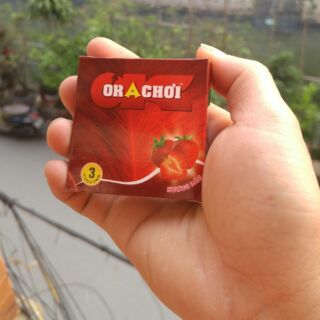Bao cao su gia đình Ok Achoi (Mẫu Mới OK ACHƠI) với hương dâu quyến rũ