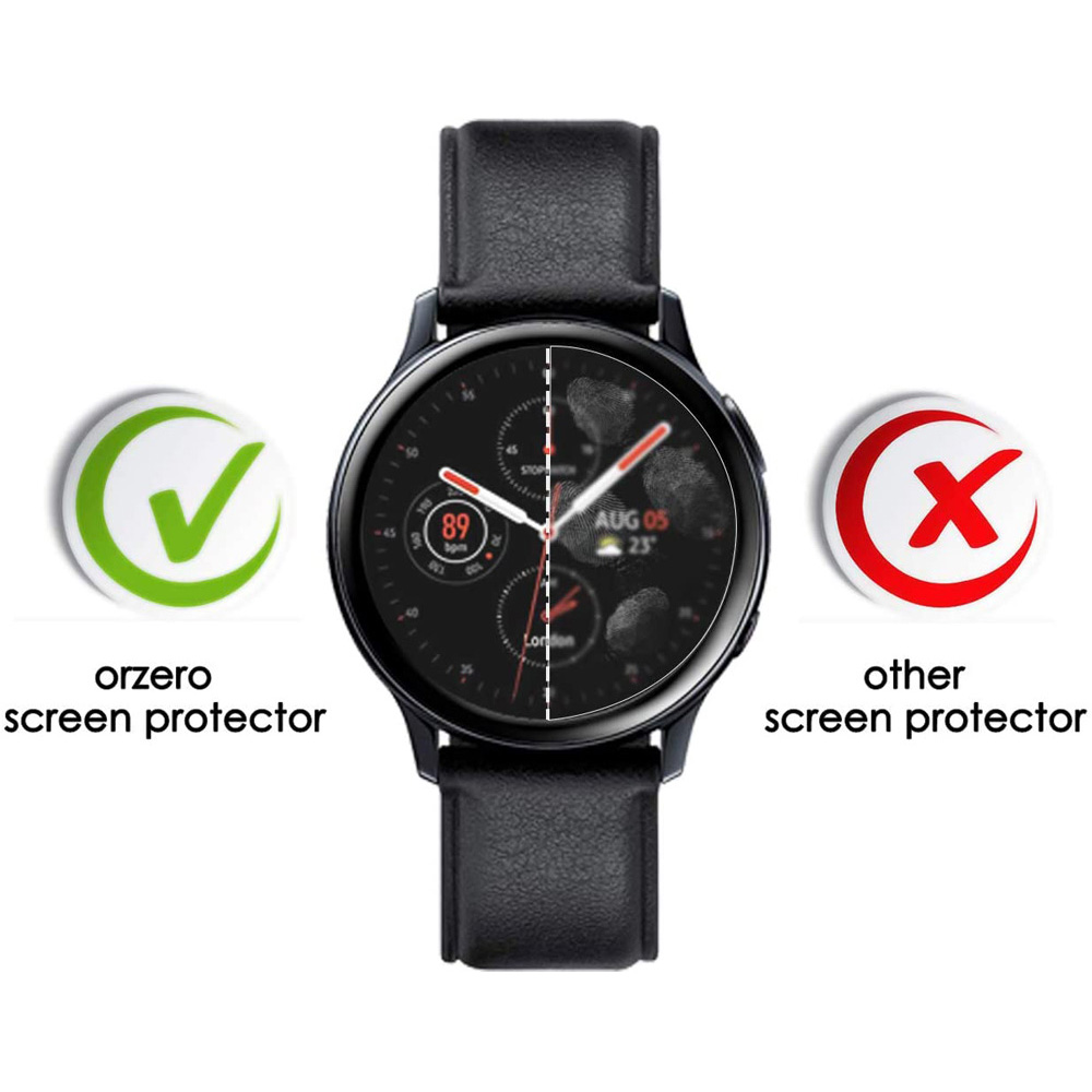 Kính Cường Lực Viền Cong 3d Bảo Vệ Màn Hình Cho Samsung Galaxy Watch Active 2 40mm 44mm Active2