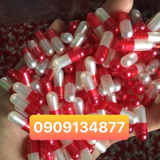 Bán lẻ viên nang rỗng làm thí nghiệm, vỏ nang cứng, vỏ nang con nhộng, 100 vỏ con nhộng