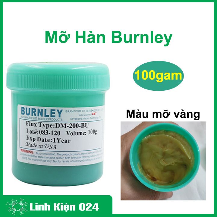 Mỡ hàn BURLEY 100g sửa chữa, hàn linh kiện điện tử