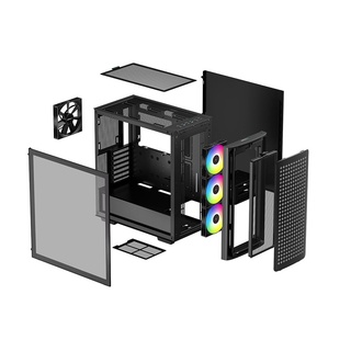 Vỏ Case DEEPCOOL CK560 ĐEN (TẶNG 4FAN)