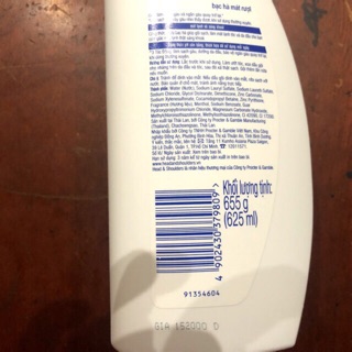 Dầu Gội Head & Shoulders Chai 625ML ( 655 Gram )