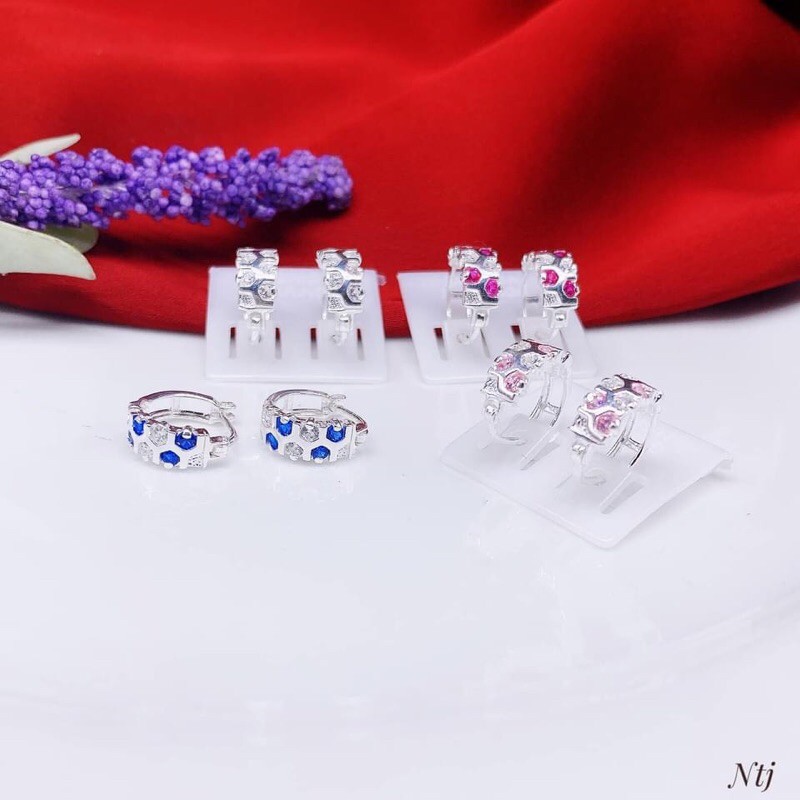 BÔNG TAI MẪU TRÒN BẠC TA CHO NỮ CỰC XINH