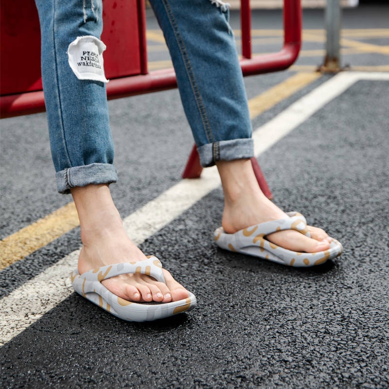 Dép xỏ ngón đế dày phong cách Hàn Quốc tùy chọn màu sắc dành cho nam