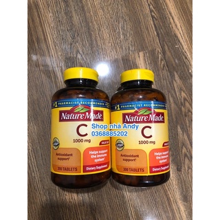 Viên uống bổ sung vitamin c 1000mg nature made 300 viên - date 03/2024