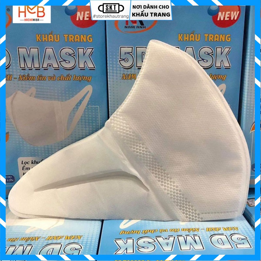 (Hộp 10 cái) Khẩu Trang 5D Mask Nam Anh FAMAPRO