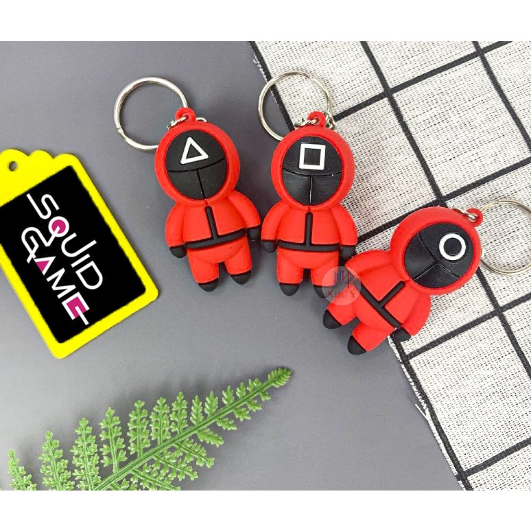 Móc Khóa Squid Game Trò Chơi Hình Con Mực Dễ Thương Mini Cute Giá Rẻ - BỐ KHỦNG LONG