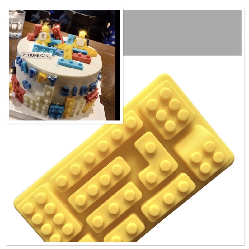 Khuôn silicon xếp hình Lego