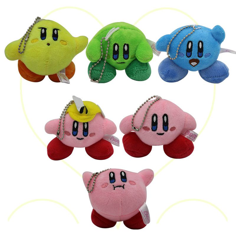 Móc Khóa Hình Búp Bê Nhồi Bông 6 Kirby Dễ Thương