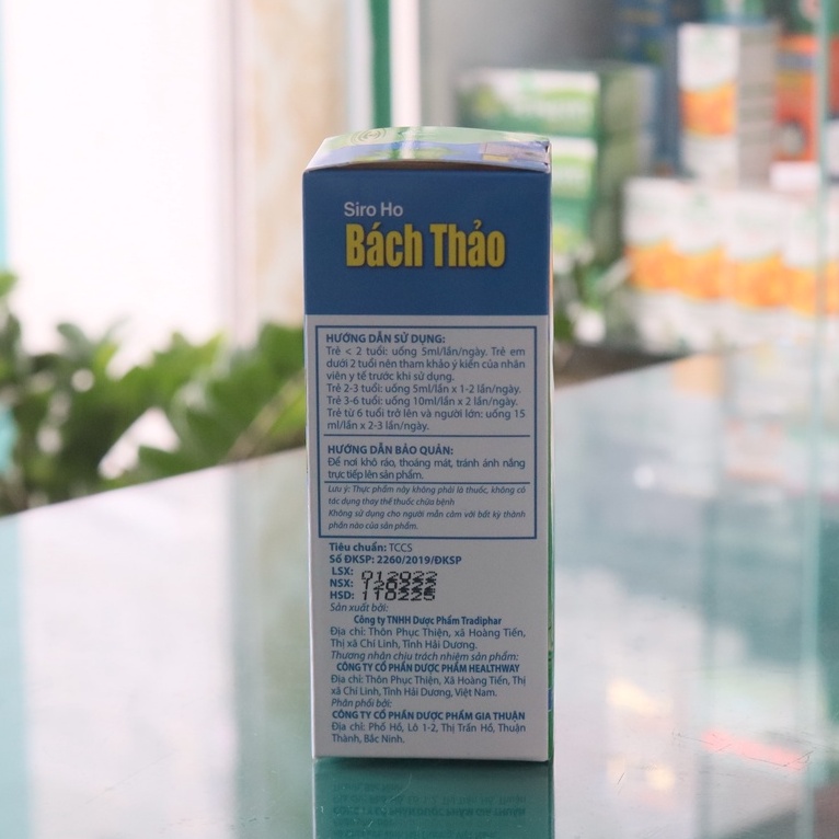 {Chính hãng} Siro ho Bách Thảo - Hỗ trợ giảm ho, đau họng, ngứa rát cổ họng (chai 125ml)