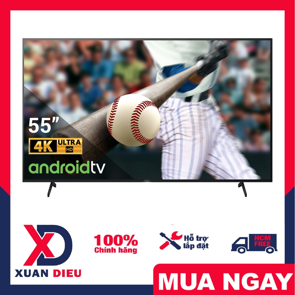 Android Tivi Sony 4K 55 inch KD-55X8050H - Tính năngNetflix,Voice Control,Youtube.bảo hành 2 năm.Giao miễn phí HCM | BigBuy360 - bigbuy360.vn