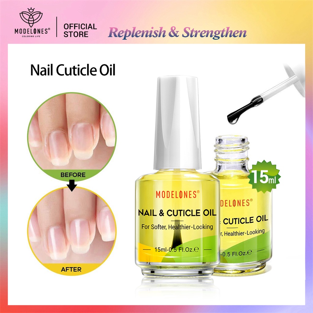 Dầu dưỡng móng MODELONES chăm sóc móng tay tiện dụng 15ml